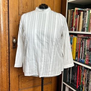 BNWT ModCloth White Victorian Blouse Size 2X